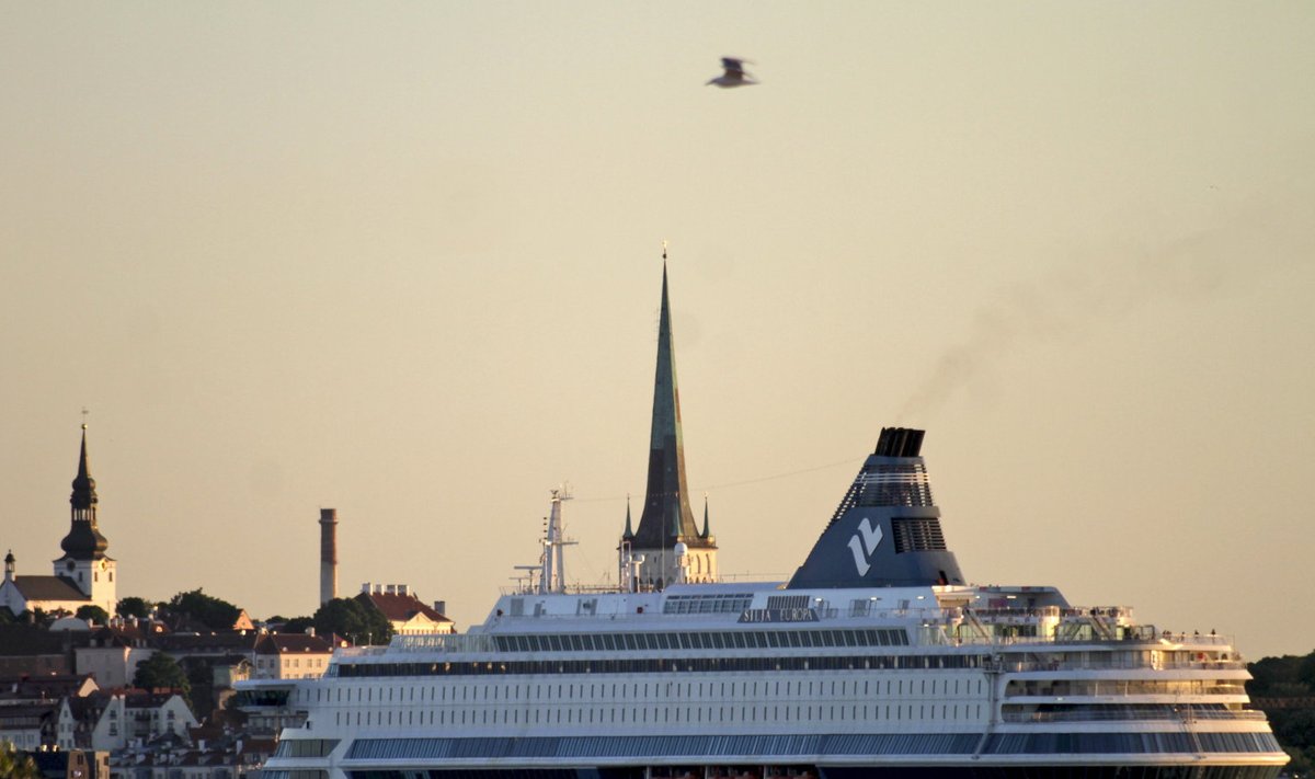 Tallinki laev. Pilt on illustreeriv.