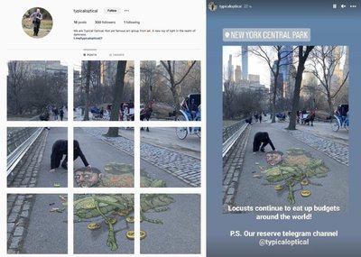 Скриншоты страницы (слева) и сториз (справа)