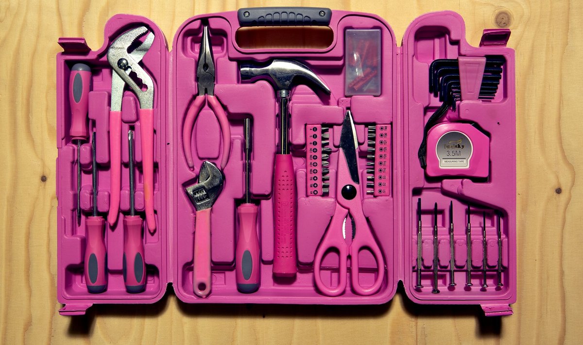 Foto 1. Lihtne tööriistakohver korteriomaniku jaoks.