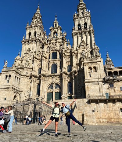 Ära tegime! Santiago de Compostela katedraali ette jõudmine tähistab palverännaku lõppu.