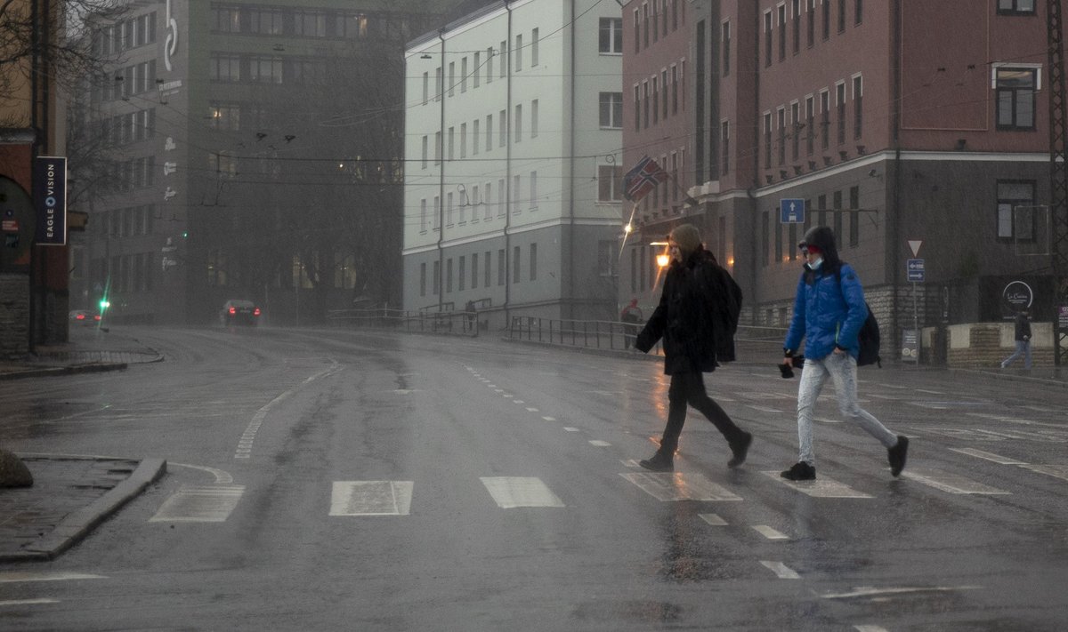 Pime Tallinn keskpäeval 26.11.2020
