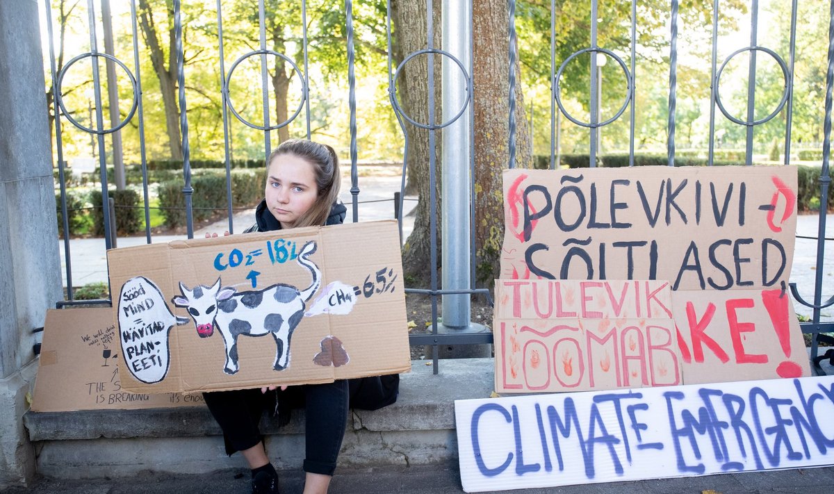 Noorteliikumise Fridays for Future meeleavaldus Toompeal