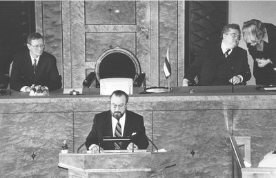 Tunne Kelam, Ülo Nugis, Edgar Savisaar uues Riigikogus 1992