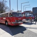 ФОТО | Смотри, какие ретро-автобусы выставлены на площади Вабадузе