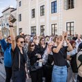 ВИДЕО и ФОТО | Студенты устроили демонстрацию и просили у государства денег 