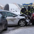 FOTOD | Tallinna-Tartu maanteel Võõbus toimus seitsme auto kokkupõrge