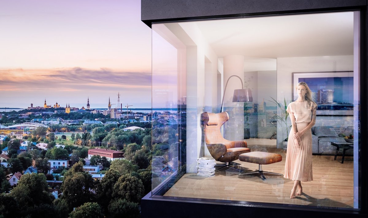 Välismaalased on nõus maksma mugavuse ja kvaliteedi eest kõrgemat üüri. Fotol on kasutatud Endoveri poolt loodud 3D-pilti Torni kõrghoonest aadressil Seebi tn 1.