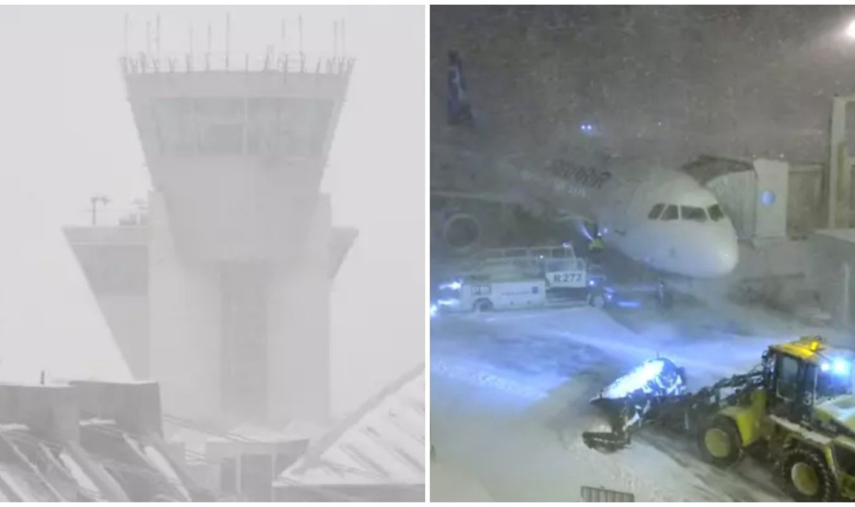 Vantaa lennujaamas olid eile ääretult väljakutsuvad tingimused.