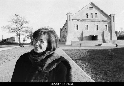 Директор музея архитектуры Катрин Халлас, 1995 год