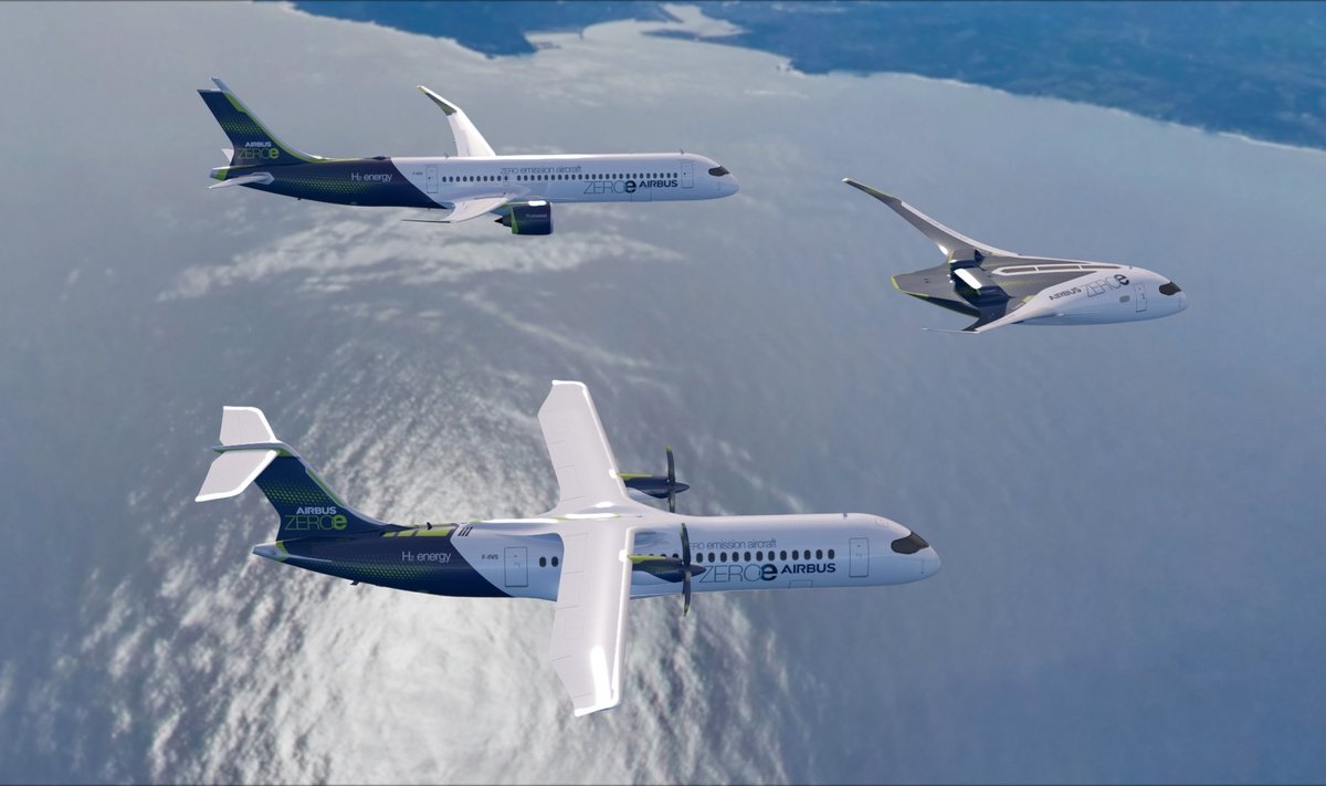 Airbusi CO2- vabad lennukid.