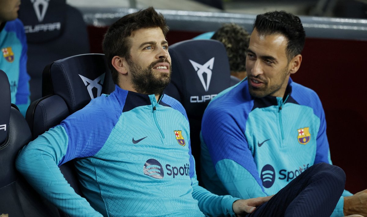Gerard Pique ja Sergio Busquets