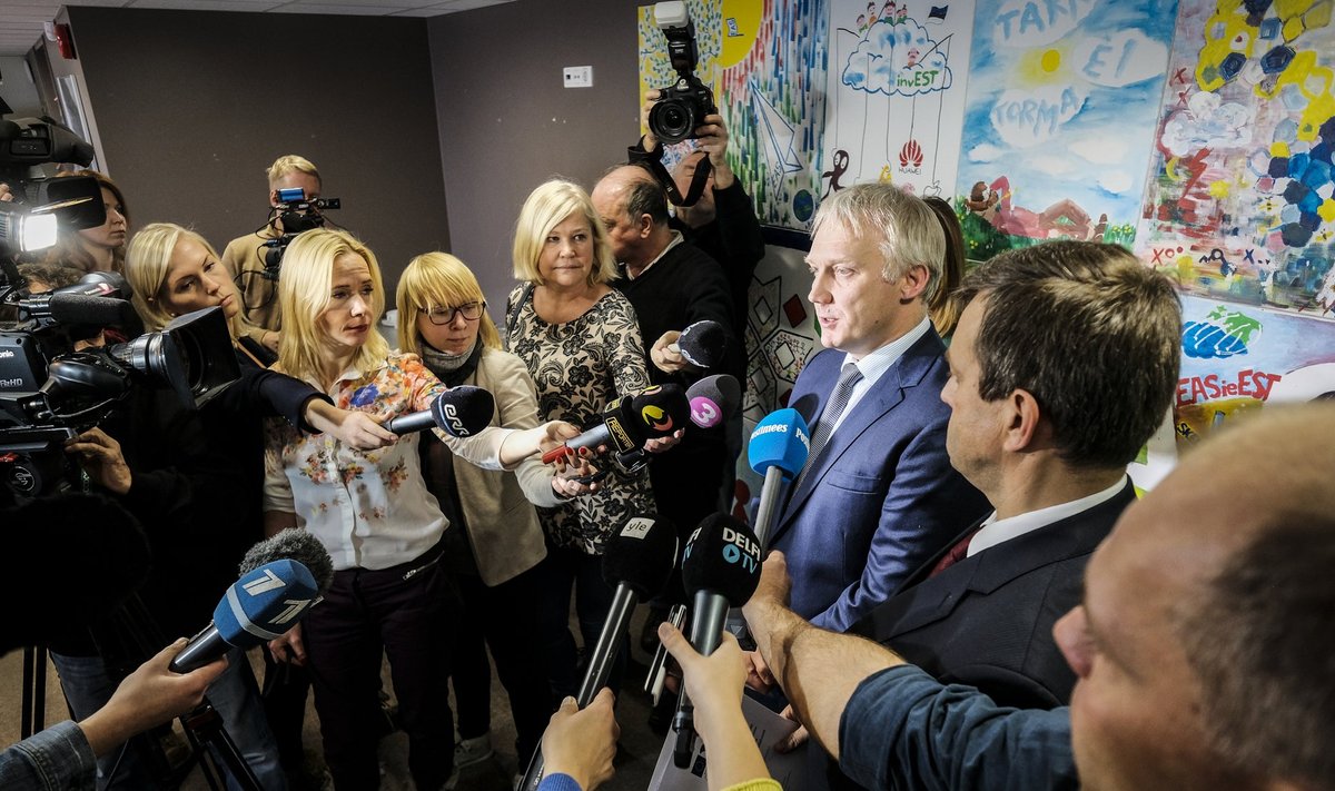 Erki Mölder EASi pressikonverentsil .