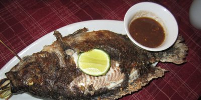 Mekongi kala, üks lemmikroogadest Laoses.