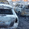 ФОТО | В волости Харку ночью горели три автомобиля
