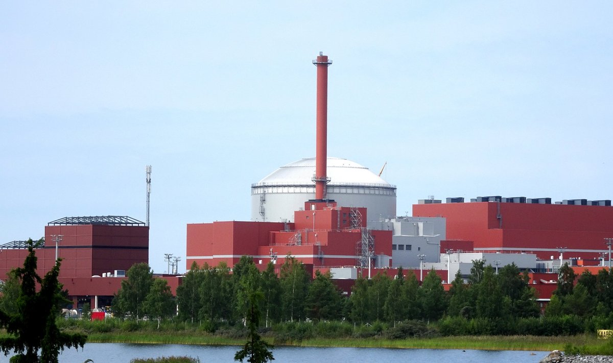 A general view of the unfinished Olkiluoto-3 nuclear reactor in Eurajoki