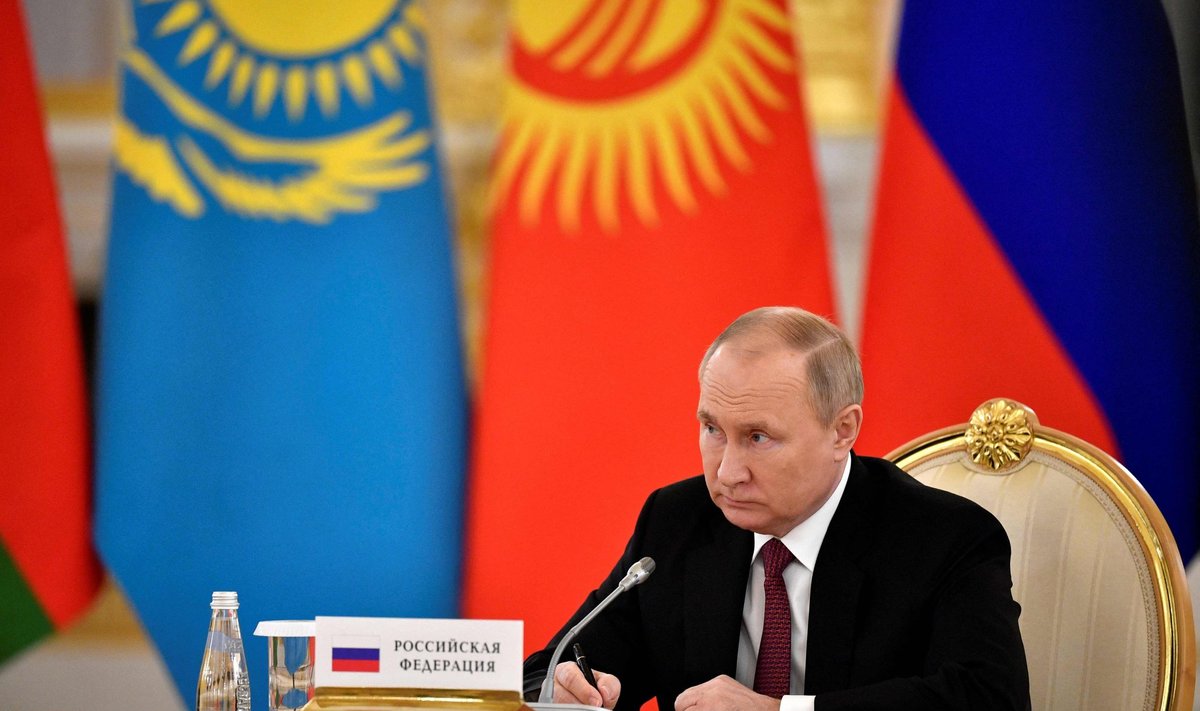 Venemaa juht Vladimir Putin 16. mail Moskvas KJLO liikmesriikide kohtumisel.