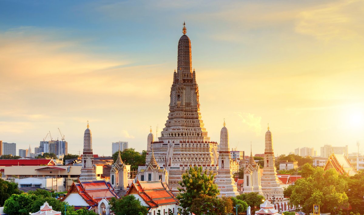 Wat Aruni tempel Bangkokis