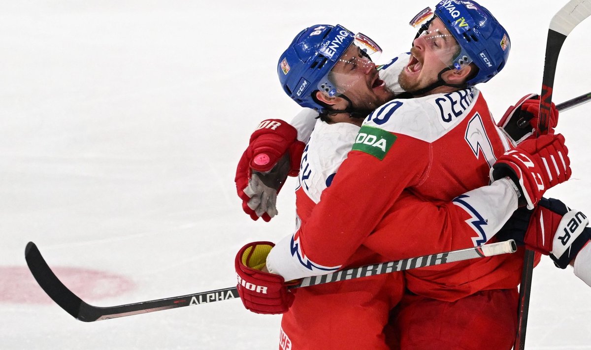 Czech Republic s forward Roman Cervenka