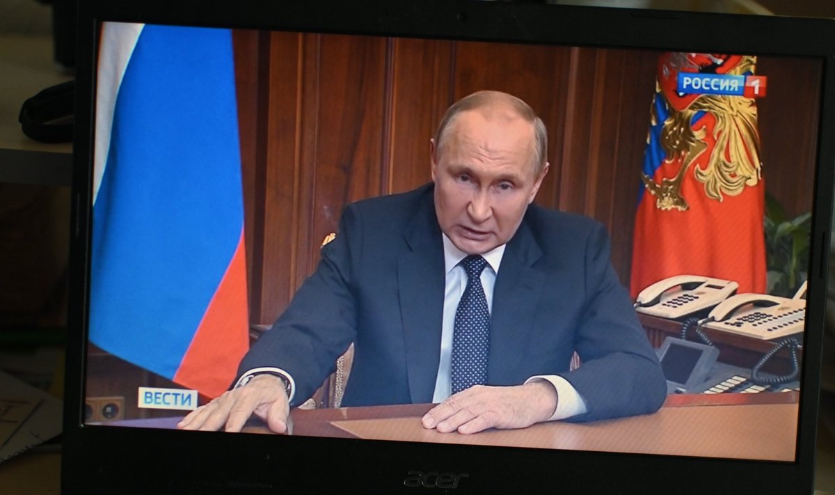 Vladimir Putini teleesinemine 21. septembril / Putin teleekraanil