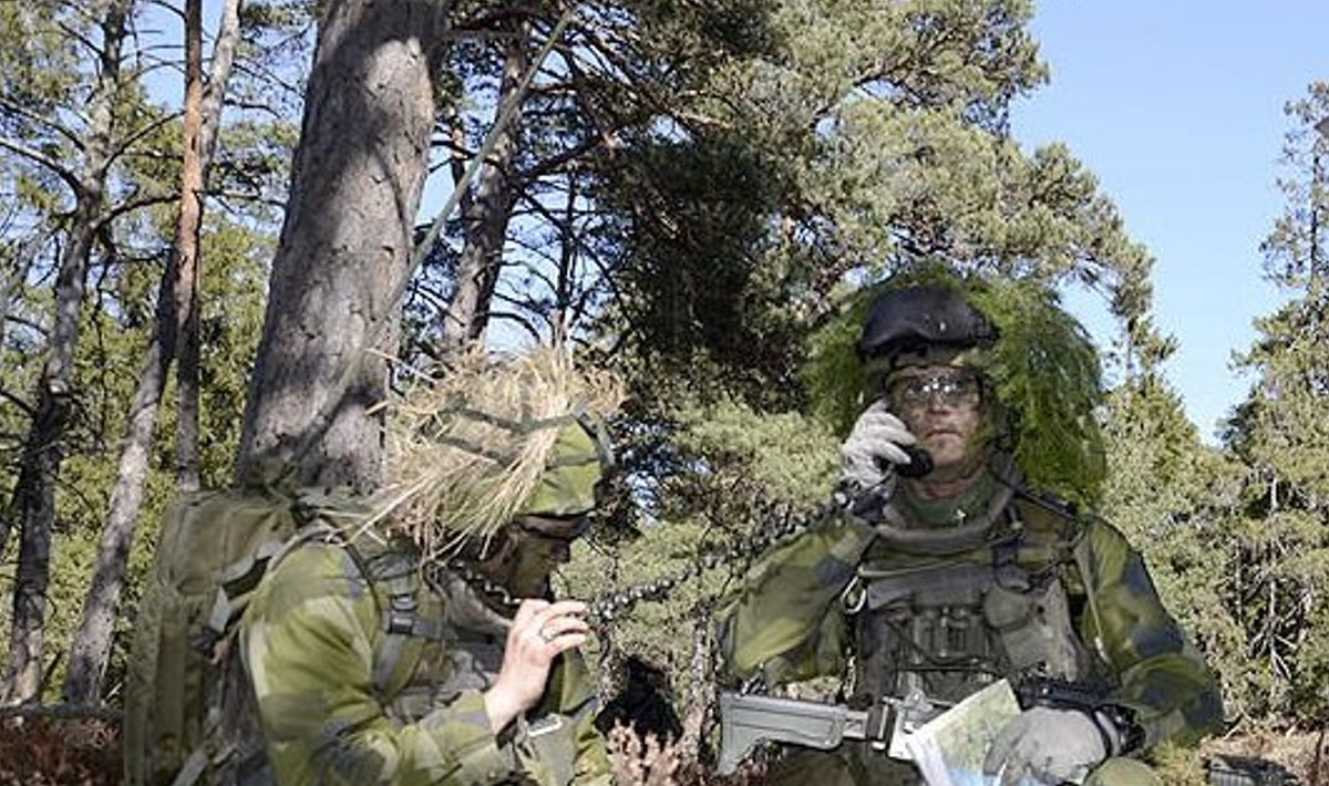 Rootsi sõdurid Gotlandil õppustel. Foto: Björn Westerdahl/Försvarsmakten