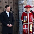ФОТО | У здания Таллиннской ратуши состоялось торжественное открытие XXI Дня Таллинна, премьер-министру открыли ворота на Люхике Ялг