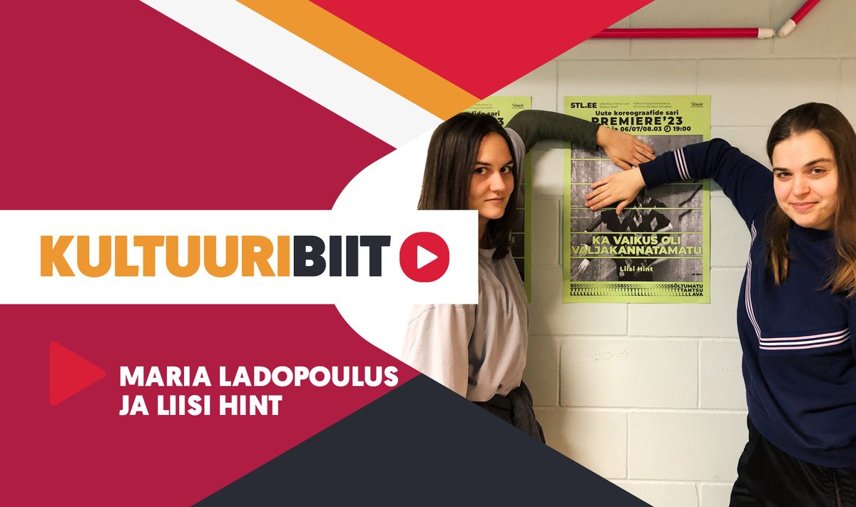 Lavastuse „Ka vaikus oli väljakannatamatu“ lavastajaja tantsija Liisi Hint .(paremal) ning kaaslooja ja tantsija Maria Ladopoulos.