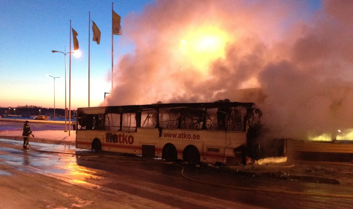 2013. aastal läks ATKO buss Sauel põlema