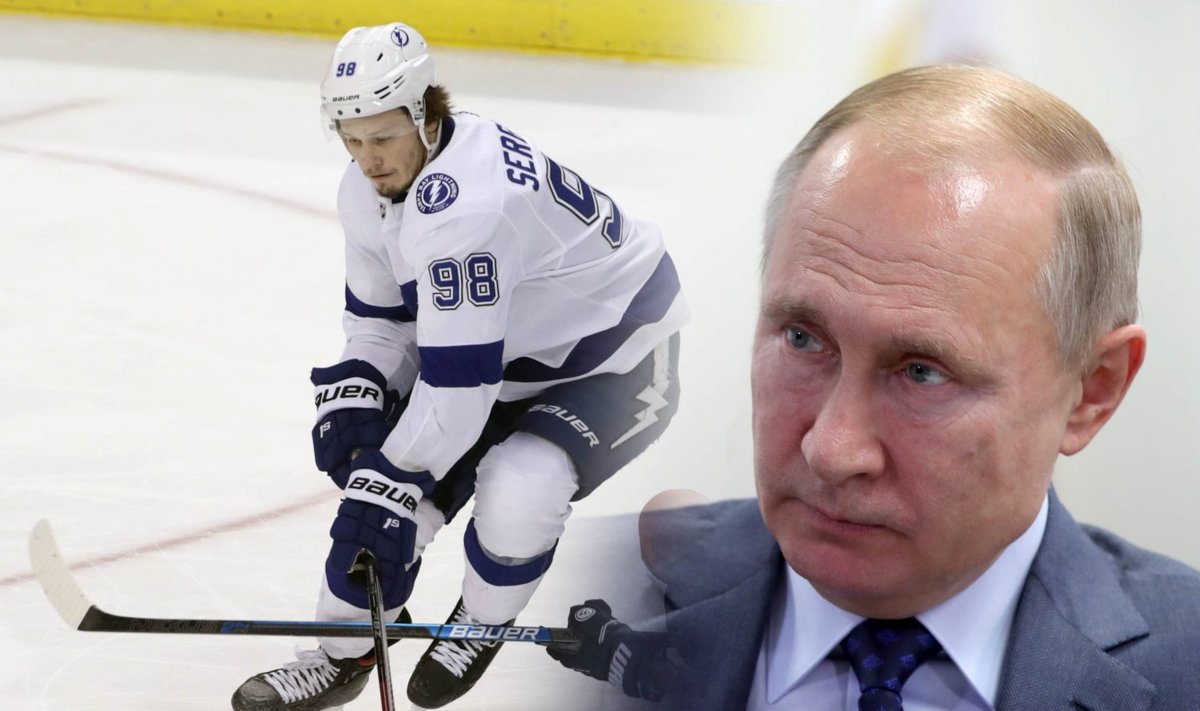 С нами Путин и хоккей: русский защитник НХЛ выложил фото с шутливой  надписью про своего президента на свитере - Delfi RUS