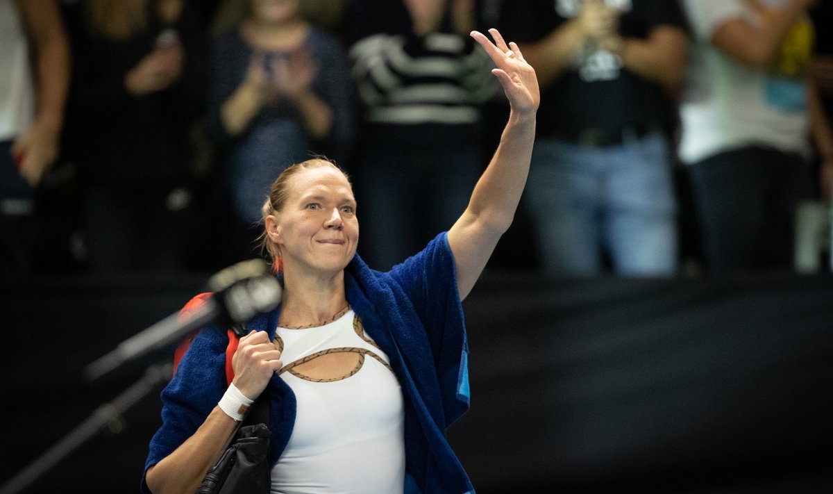 Tallinn Openi poolfinaal Kaia Kanepi ja Anett Kontaveit
