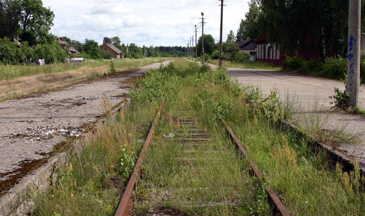 Raudtee Mõisaküla jaamas on rohtunud.