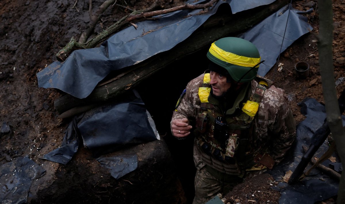 Ukraina sõdur Donetski oblastis, 31. detsember