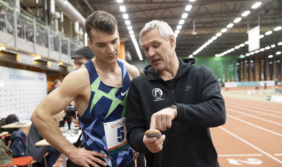 Erki Nool koos oma õpilase Risto Lillemetsaga