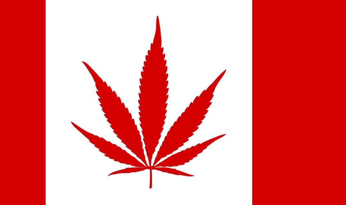 Вариация канадского флага после легалайза