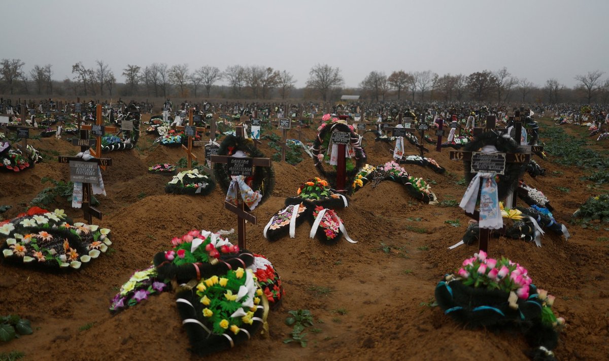 Venemaa okupatsiooni ajal Hersonis hukkunute hauad