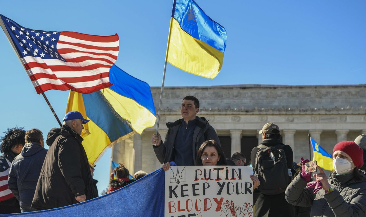 Ukraina toetuseks Washingtonis korraldatud meeleavaldus 