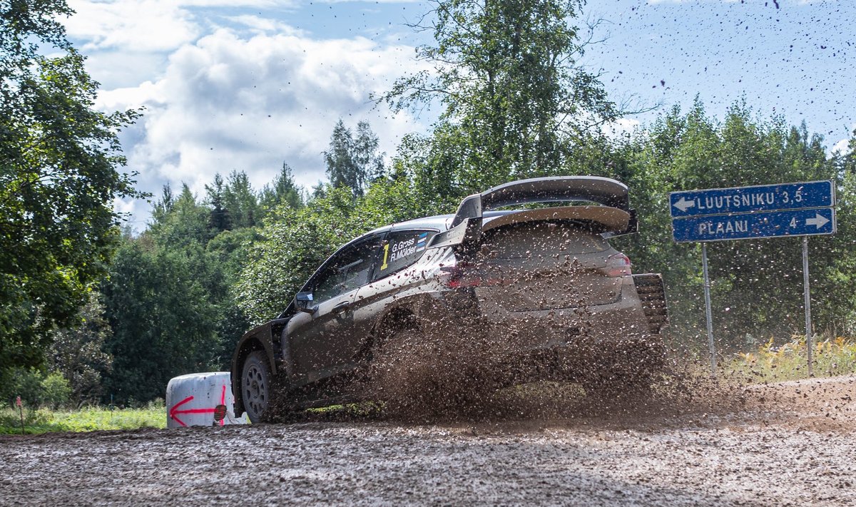 Georg Gross ja Raigo Mõlder panid Lõuna-Eesti teedel lõpuks enda ja oma WRC auto paremuse maksma.