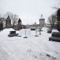 ФОТО | На Башенной площади в Таллинне возводят снежный городок