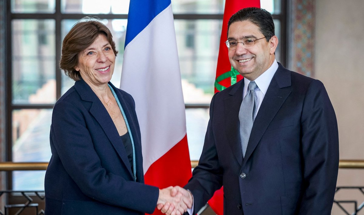 Prantsusmaa välisminister Catherine Colonna ja tema Maroko kolleeg Nasser Bourita