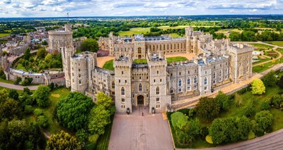 Aerial,View,Of,Windsor,Castle,,A,Royal,Residence,At,Windsor