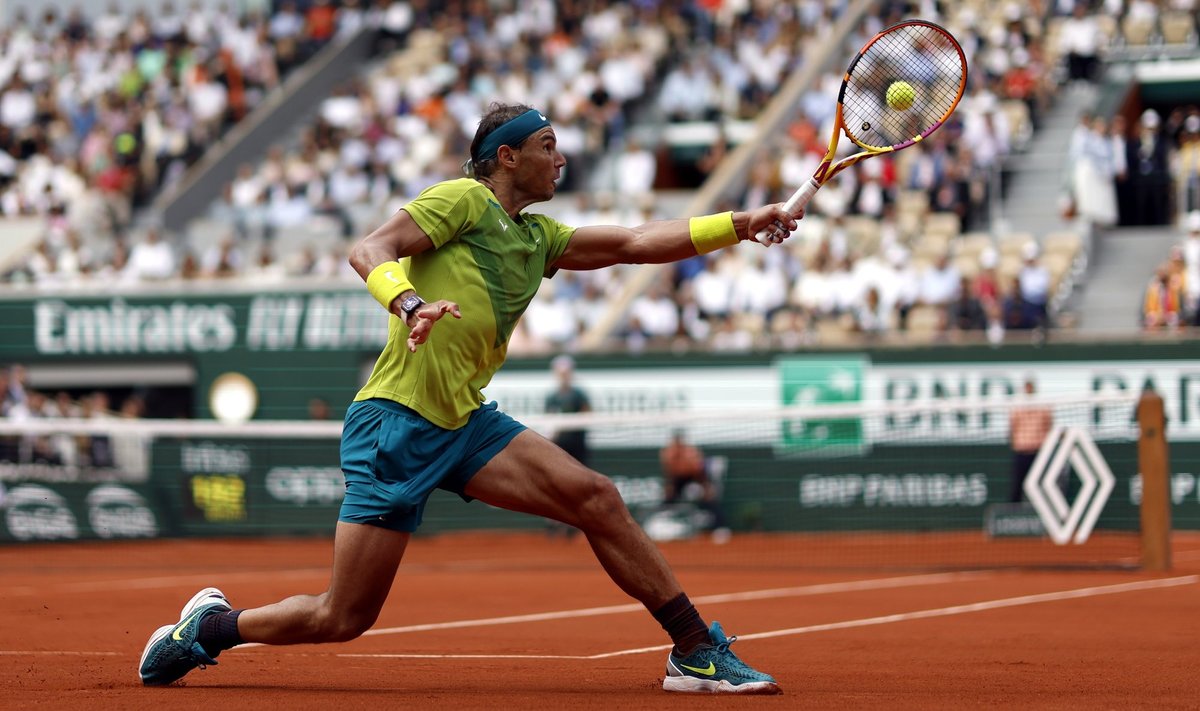 Rafael Nadal ei tundnud kogu turniiri vältel oma vasakut jalalaba.