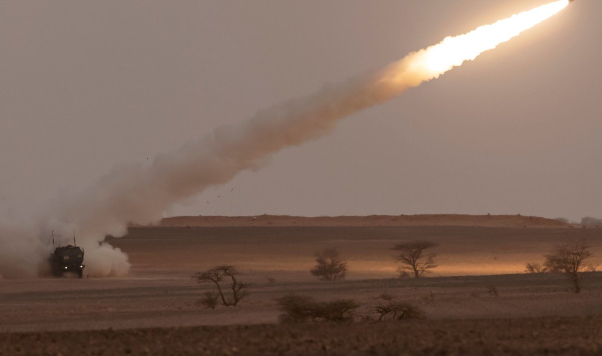 TEGEVUSES: Raketisüsteem HIMARS juuni lõpus Marokos militaarõppustel. 