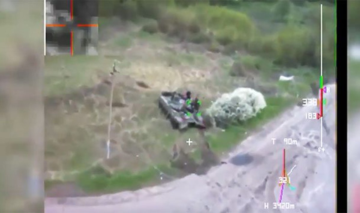 Vene tankistide hävitamine kamikaze-drooni abil