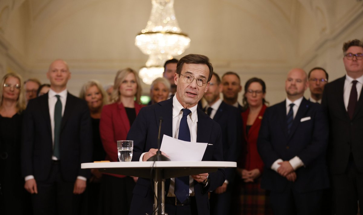 Peaminister Ulf Kristersson esitleb oma valitsust