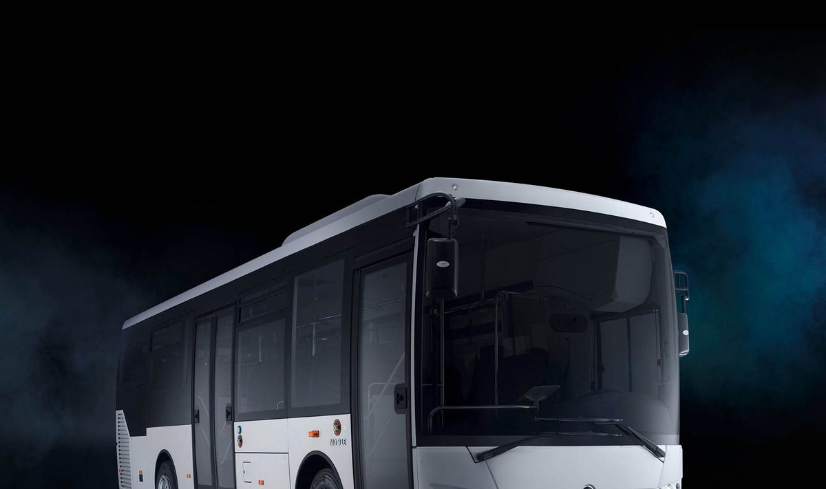 Keskmise suurusega maakonnaliinide buss Temsa MD9-LE.