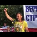 ВИДЕО | Шаман, идущий изгонять Путина, собрал массовый митинг в Чите
