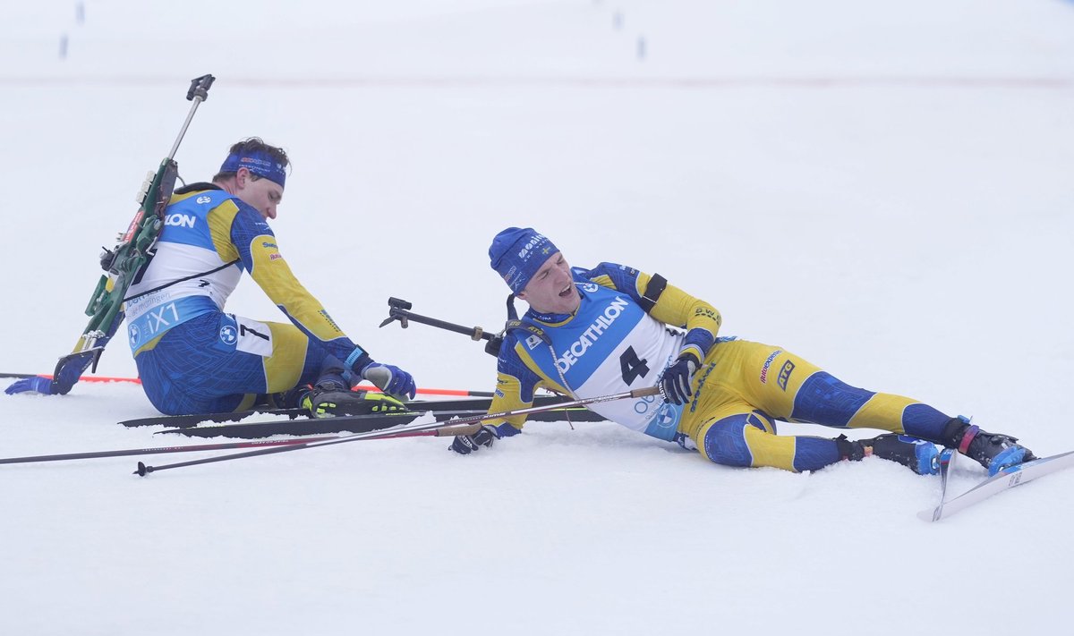Sebastian Samuelsson (paremal) ja Martin Ponsiluoma andsid rajal endast kõik ning kerkisid poodiumi kahele kõige kõrgemale astmele.