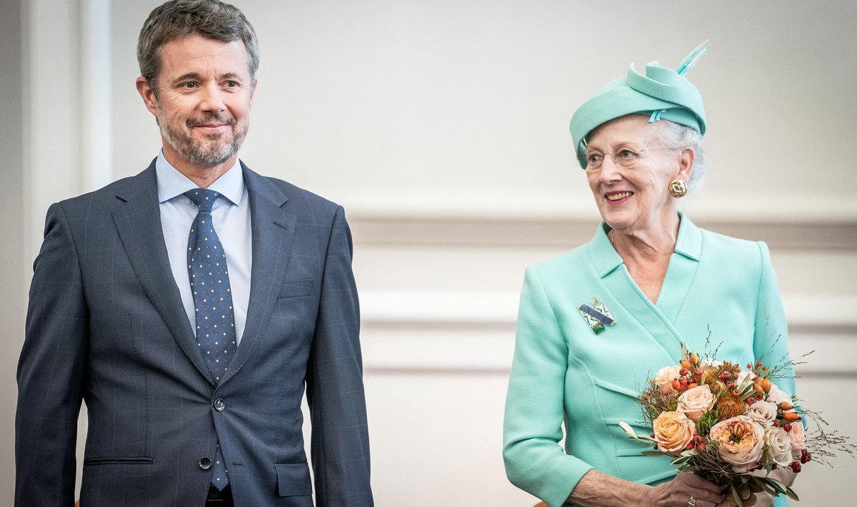 Taani kroonprints Frederik ja kuninganna Margrethe