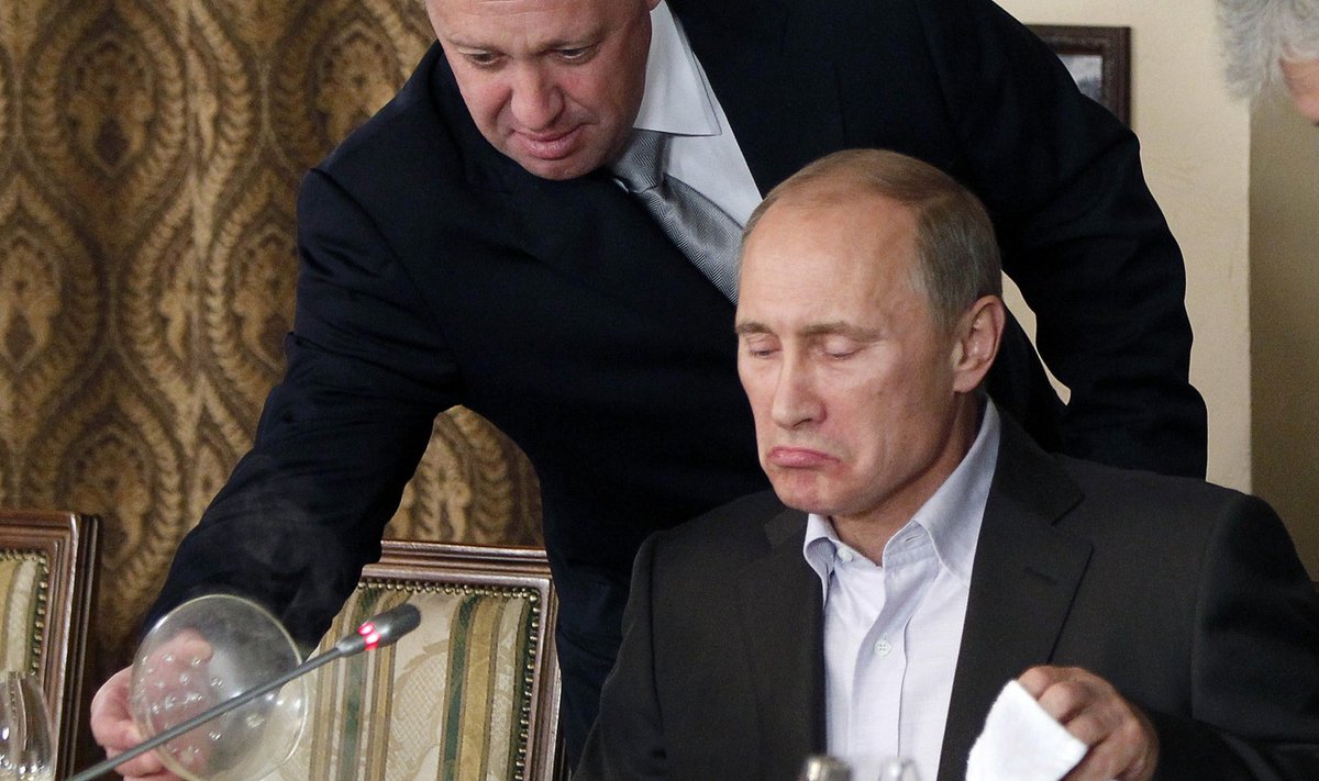 TSAARI "KOKK": Jevgeni Prigožin enne seda, kui temast sai palgasõdurite pealik. Foto on tehtud 2011. aastal, kui Prigožin tegeles Kremlis toitlustamisega. Putin, kes kardab väga oma elu kallale kippumist, mürgitamise läbi sealhulgas, pidi oma "kokka" läbinisti usaldama.