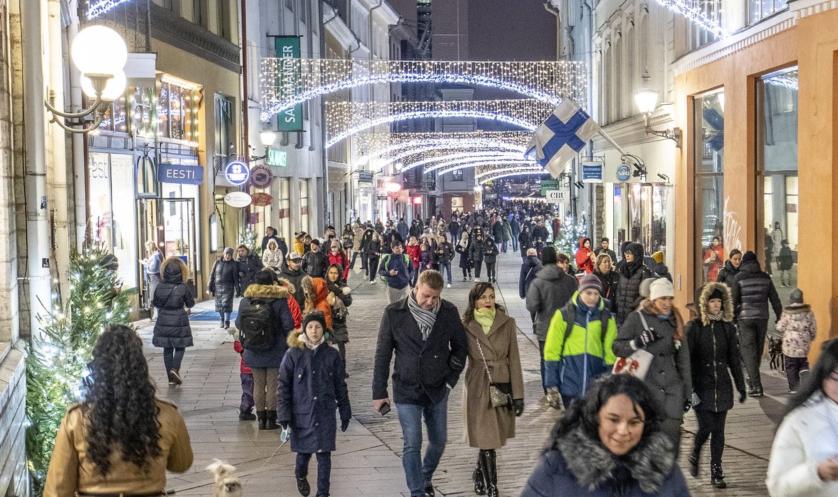 Rahvamassid Tallinna vanalinnas 5.12.2020