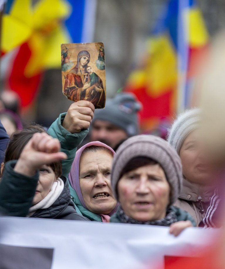 Venemeelse Shori partei korraldatud meeleavaldus Chişinăus 28. veebruaril 2023